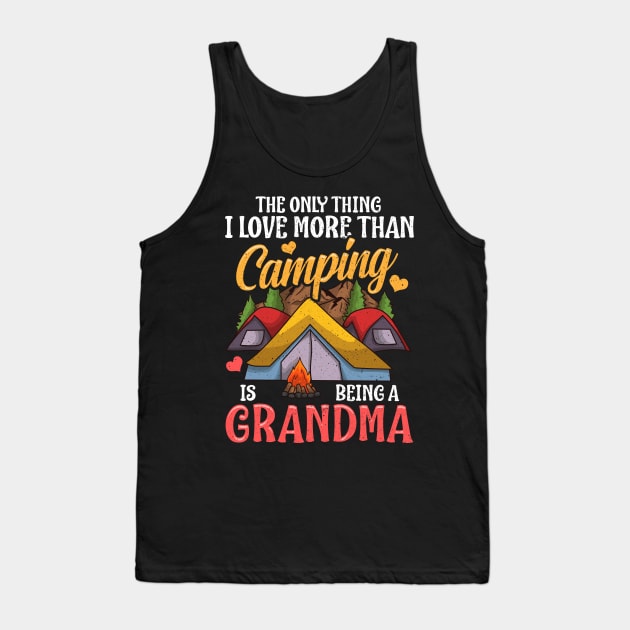 Camping Grandma! Tank Top by Jamrock Designs